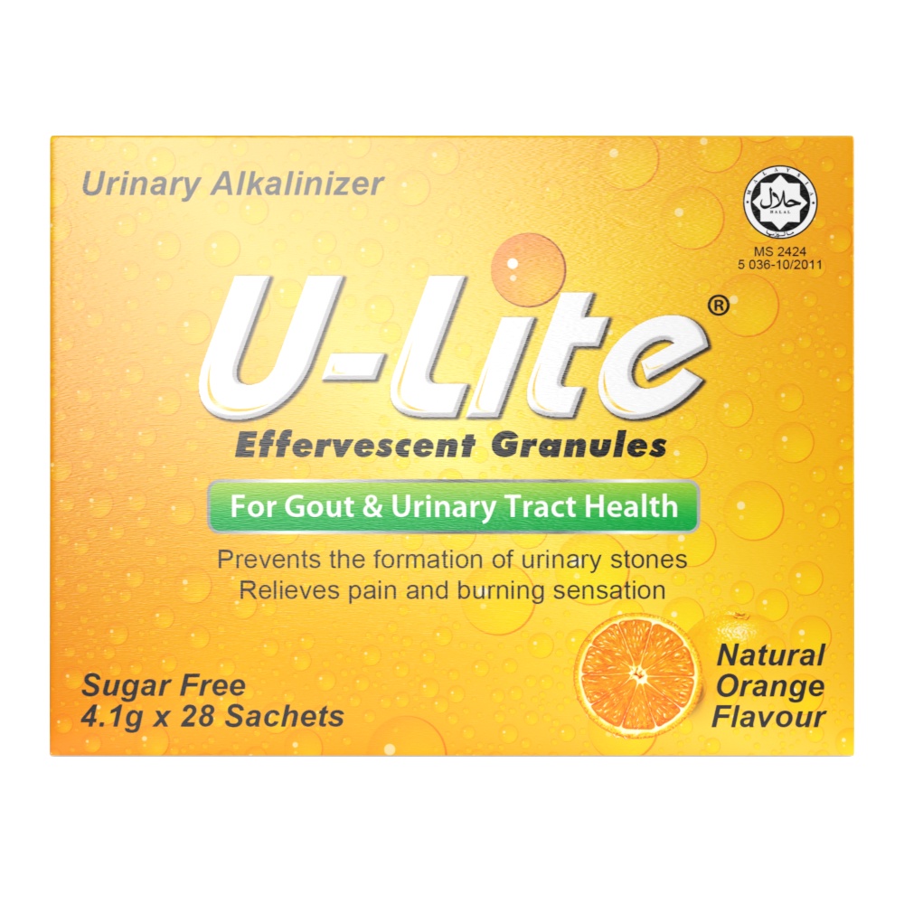 Ulite effervescent granules for gout and urinary tract infections 28