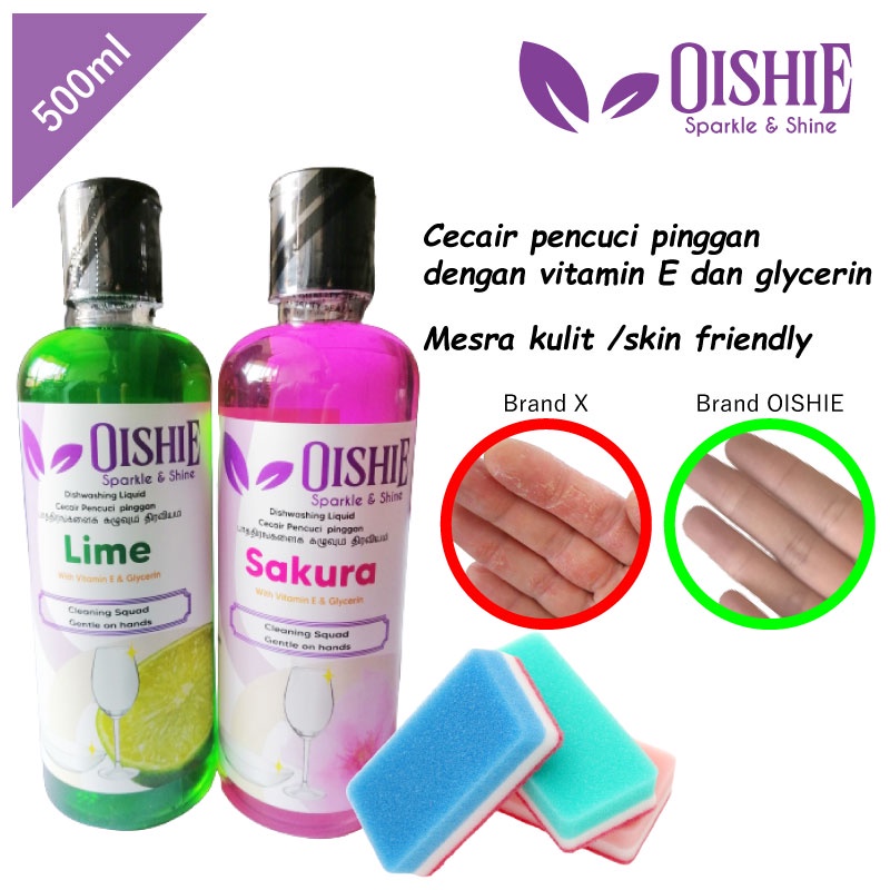 Cecair Pencuci Pinggan Mesra Kulit Oishie / ECO Dishwashing Liquid Detergent Skin Friendly