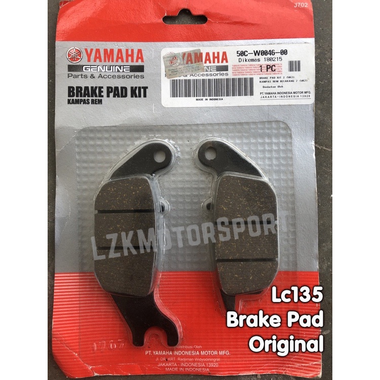 Brake Pad Y15 Y15zr Brek Pad Y15 Original Depan Belakang 50CW004600