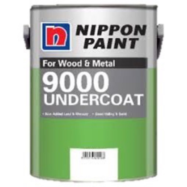 5L NIPPON Paint 9000 Undercoat for Wood and Metal Steel Primer Sealer