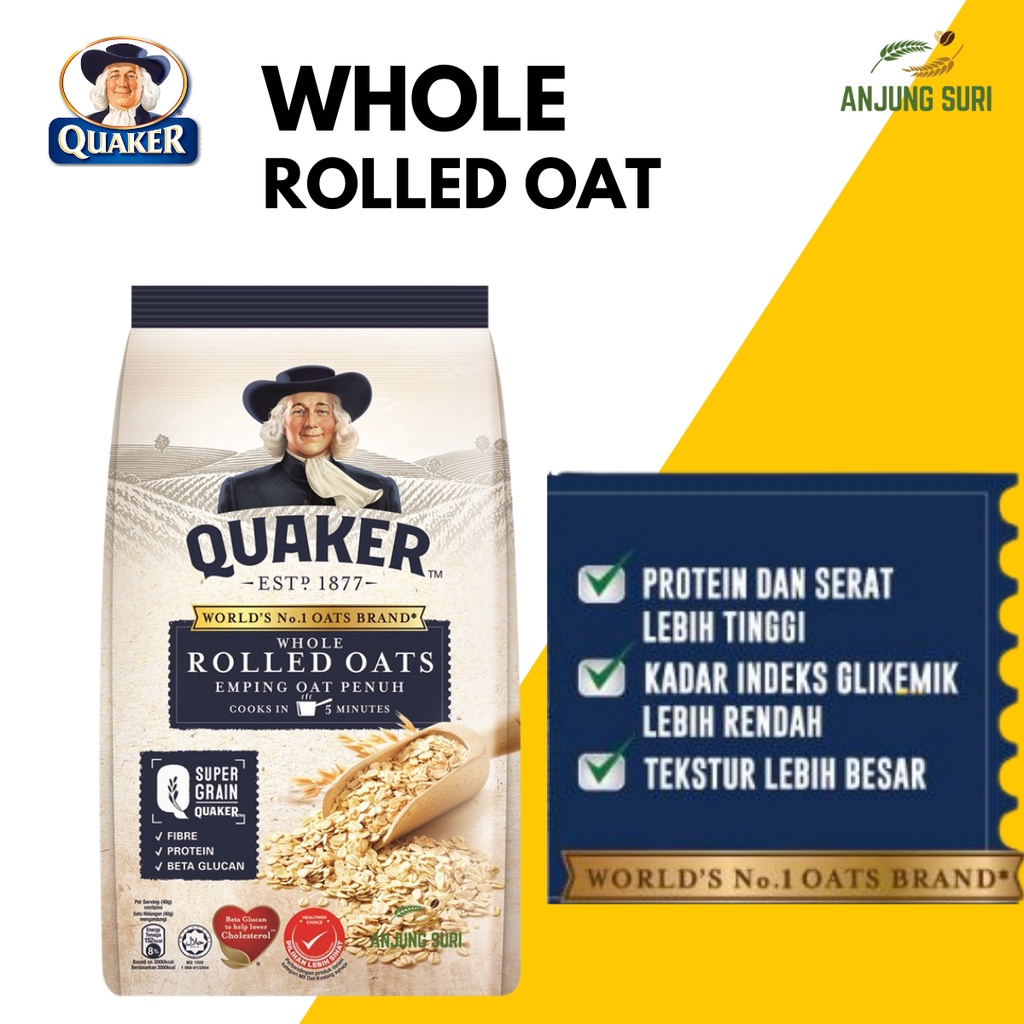 Quaker Oat Whole Rolled Oats With Beta Glucan Reduce Cholestrol Emping