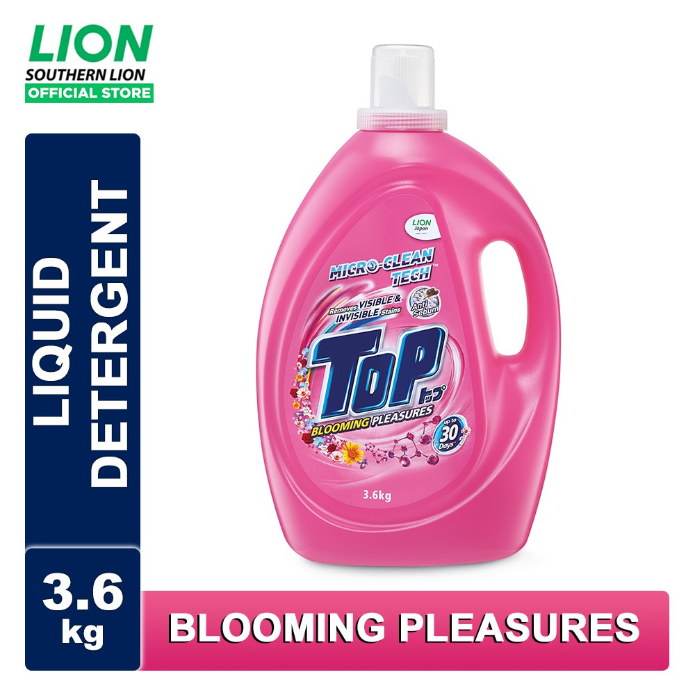 TOP Liquid Laundry Detergent Blooming Pleasures (3.6kg) Shopee Malaysia