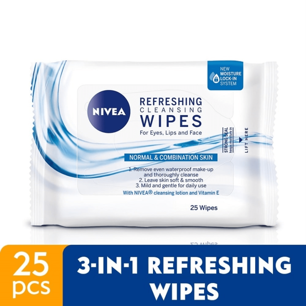 NIVEA Pure Natural Facial Cleansing Wipes 25s Shopee Malaysia