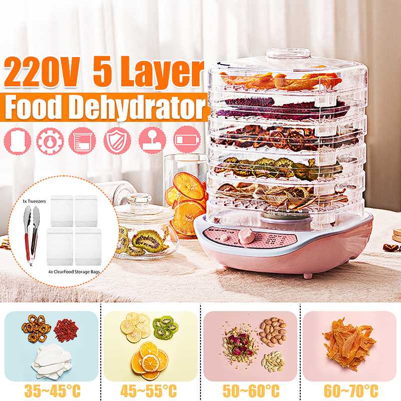 Food Dehydrator Fruit Vegetable Herb Meat Drying Machine Pet Snacks