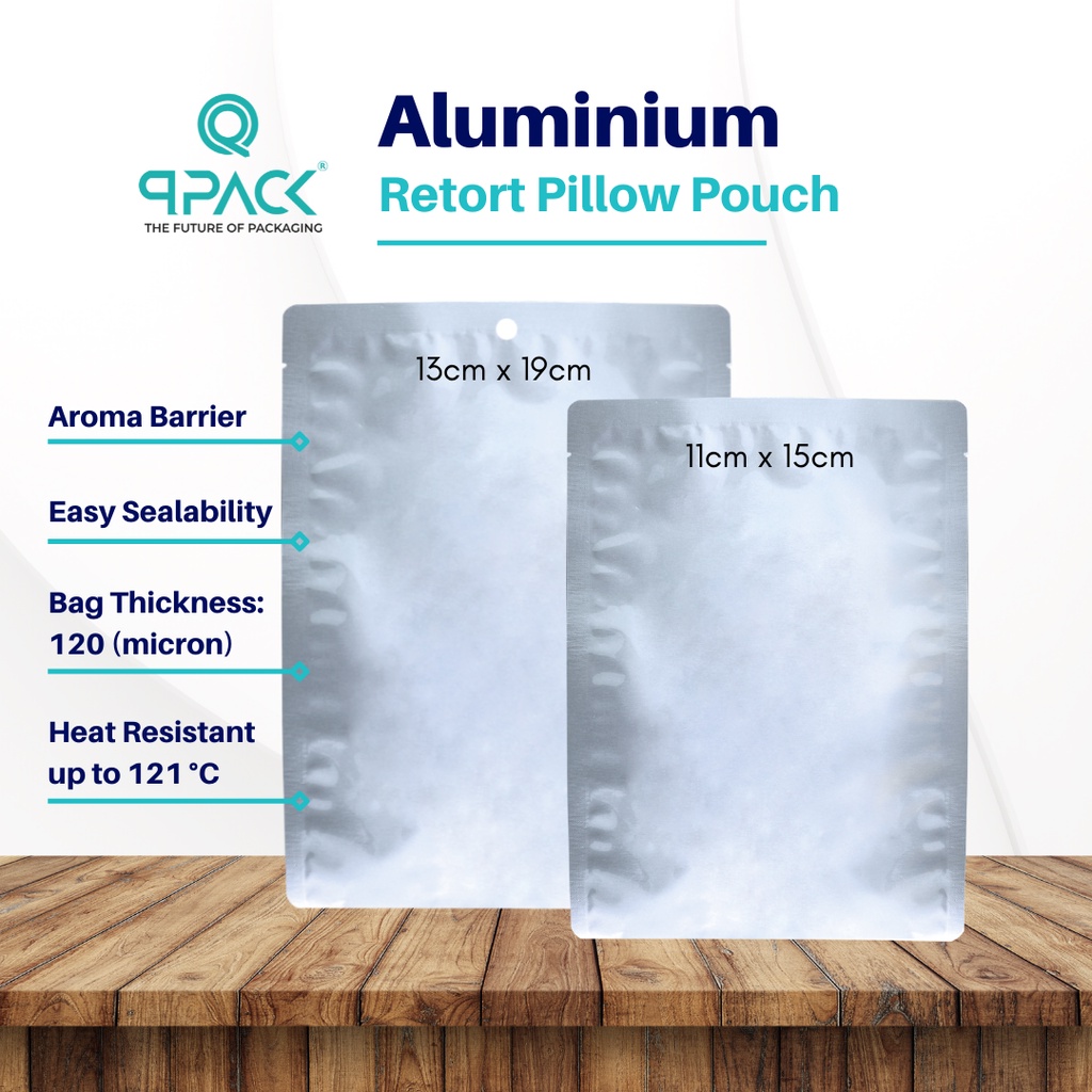 Aluminium Retort Pillow Pouch (100pcs) Shopee Malaysia