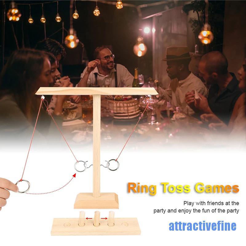 [attractivefine 0721] Hook and Ring Toss Battle Game Table Top Ring