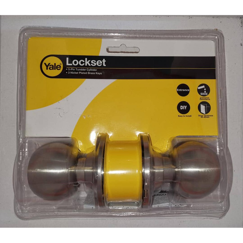 YALE LOCK SET CYLINDER DOOR LOCK ( ORIGINAL) Shopee Malaysia