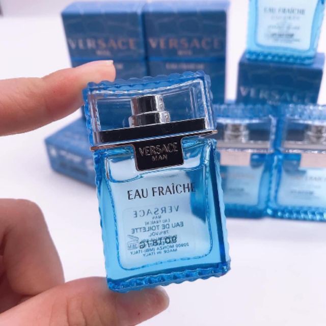 100 Original Miniature set vial Perfume Versace Eau Fraiche for man edt Shopee Malaysia