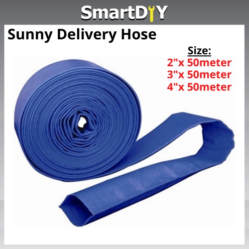 (50 Meter) 2“/3"/4" Discharge Hose Sunny Hose Water Pump Hose Water