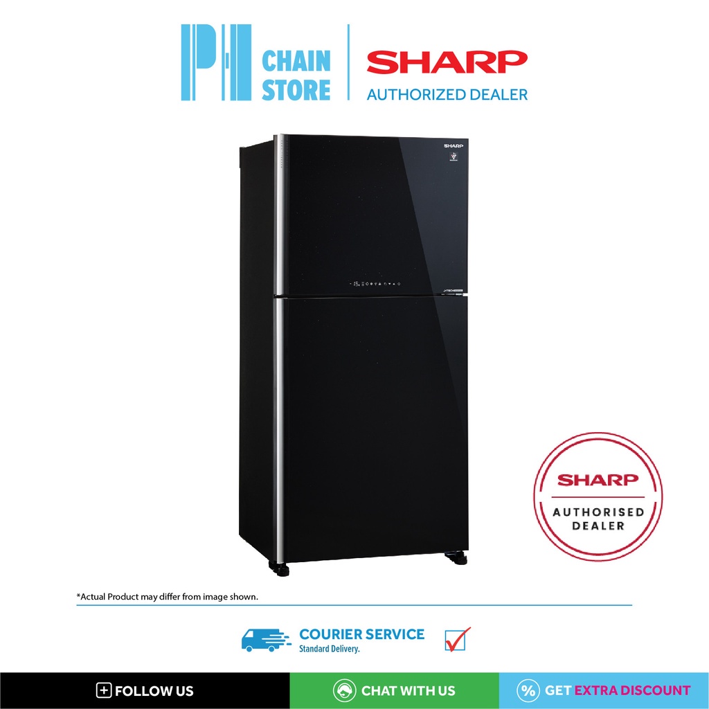 (COURIER SERVICE) SHARP SJP682MFGK SJP682MFGM 610L 2DOOR INVERTER