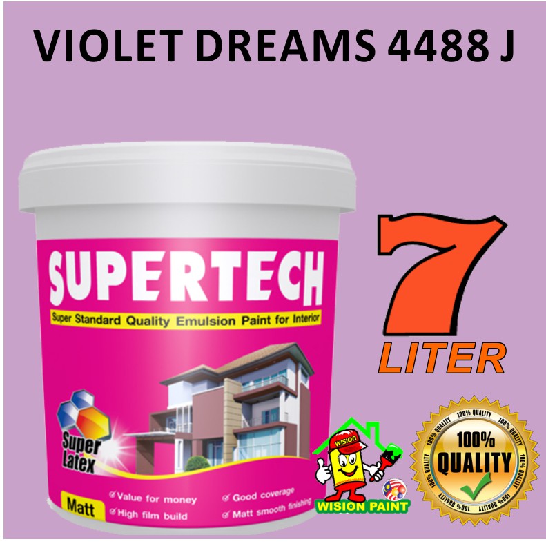 VIOLET DREAMS 4488 J ( 7L ) TOA PAINT SUPERTECH STANDARD QUALITY