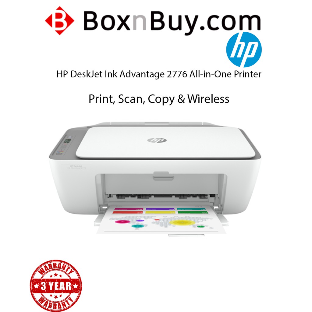 HP DeskJet Ink Advantage 2776 AllinOne Printer Shopee Malaysia
