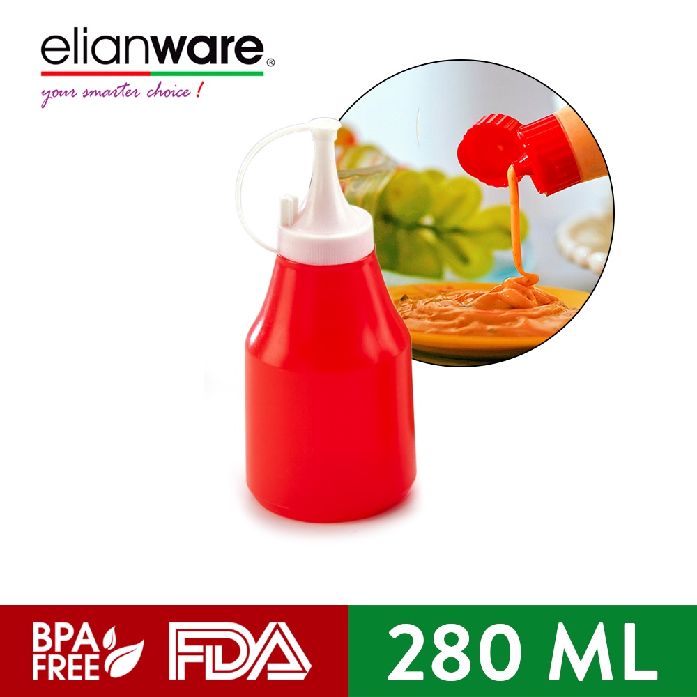Elianware Kitchen Restaurant Condiment Dispenser Sauce Squeeze Bottle