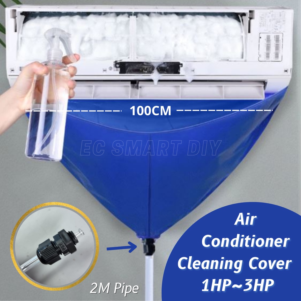 Aircond Water Collecting Bag with Hose WallMounted Air Conditioner Protective Cleaning Cover
