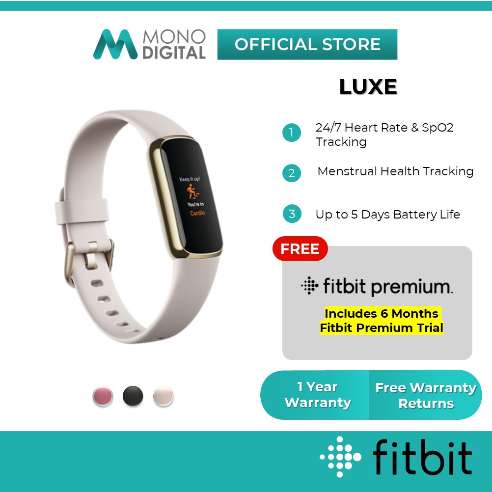 Fitbit Luxe Fitness & Wellness Stylish Smart Watch Fitness Tracker