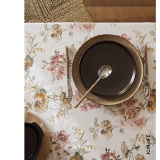 [READYSTOCK] Zara Home Malaysia Floral Tablecloth ROUND Shopee Malaysia