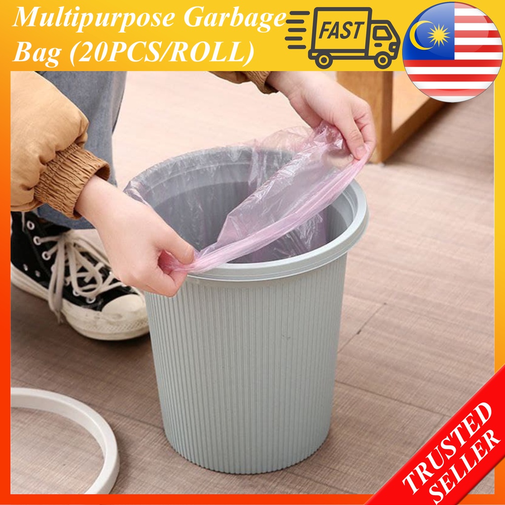 20PCS/Roll Multipurpose Garbage Bag Trash Bag Plastic Bag Rubbish Bag