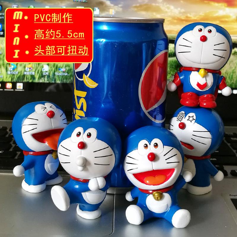 6pcs/lot Doraemon Mini Action Figure Dolls Stand By Me Doraemon DIY