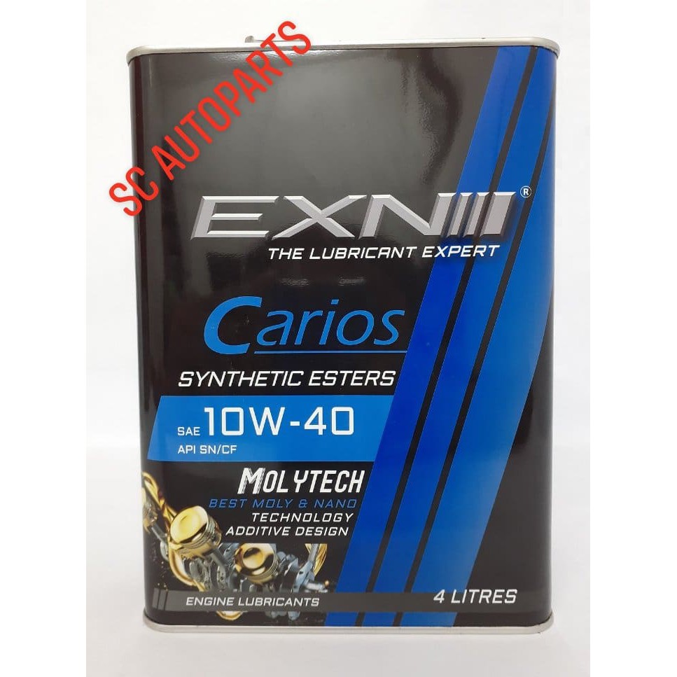 (Malaysia lockdown promotion)EXN ENGINE OIL CARIOS SAE 10W40 API SN/CF