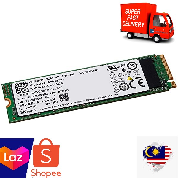 SK hynix SSD (256 GB M, 2 Solid State Drive) NVMe PCIe Used Unit Shopee Malaysia