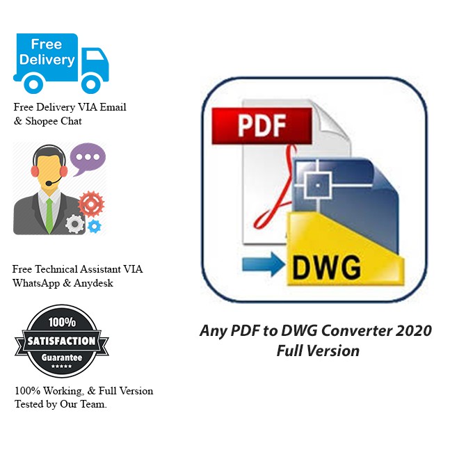 Any PDF to DWG Converter 2020 Full Version Shopee Malaysia