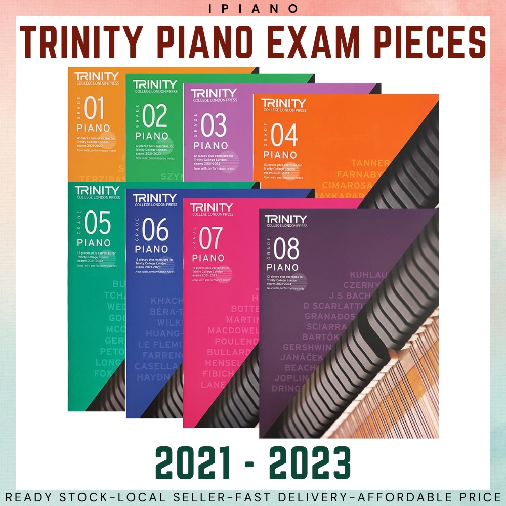 Ready Stock TRINITY Piano Exam Pieces 20212023 Grade 1, Grade 2, Grade
