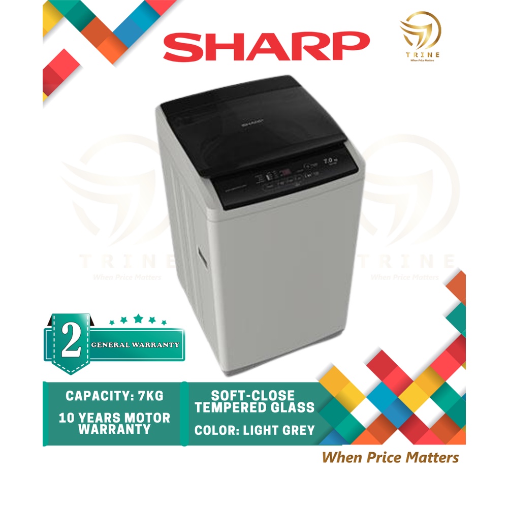 (DELIVERY BY OWN TRANSPORT AT KLANG VALLEY) SHARP 7KG WASHING MACHINE