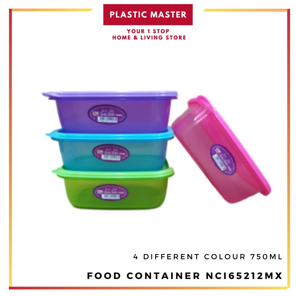 Food Container Lunch Box 750ml Plastic Food Storage Travel Food