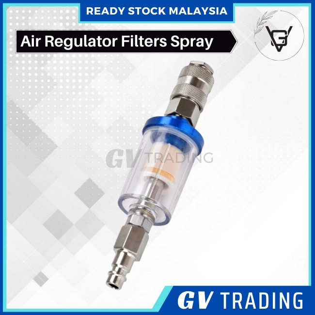 READY STOCK Air Regulator Filters Spray Pneumatic Gun Airbrush Gauge