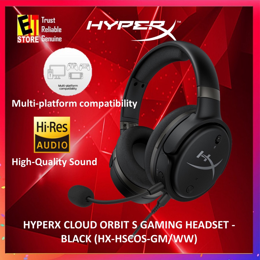 HYPERX CLOUD ORBIT S GAMING HEADSET BLACK (HXHSCOSGM/WW) Shopee