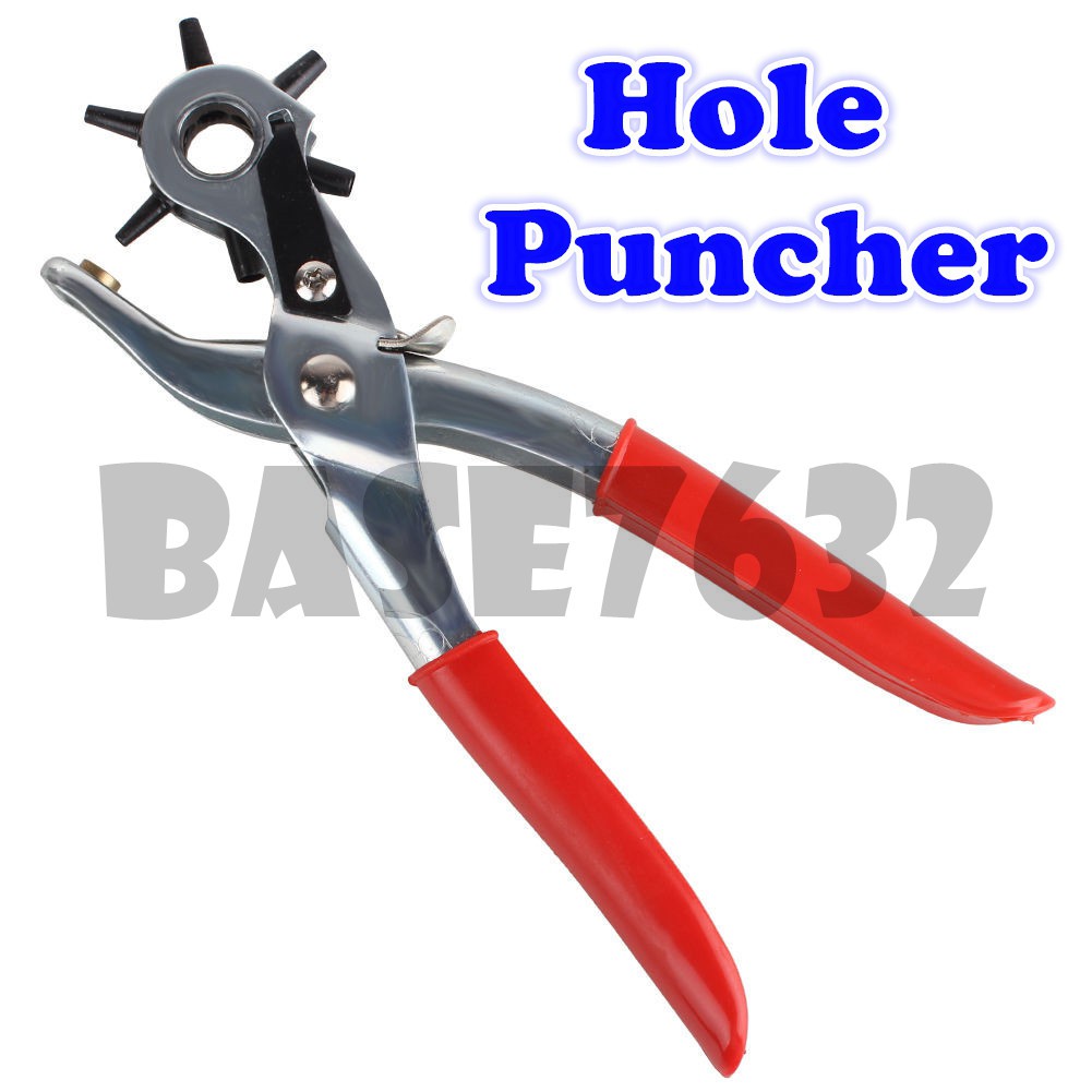 Leather Belt Hole Punch Hand Pliers Belt Holes Puncher Plastic Rubber
