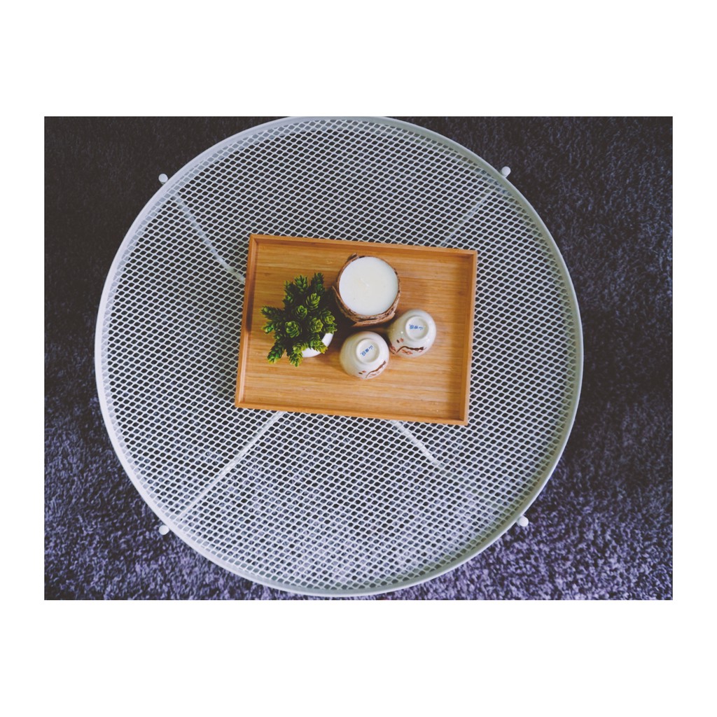 coffee table/ side table/IKEA Round Coffee Table (white) Shopee Malaysia