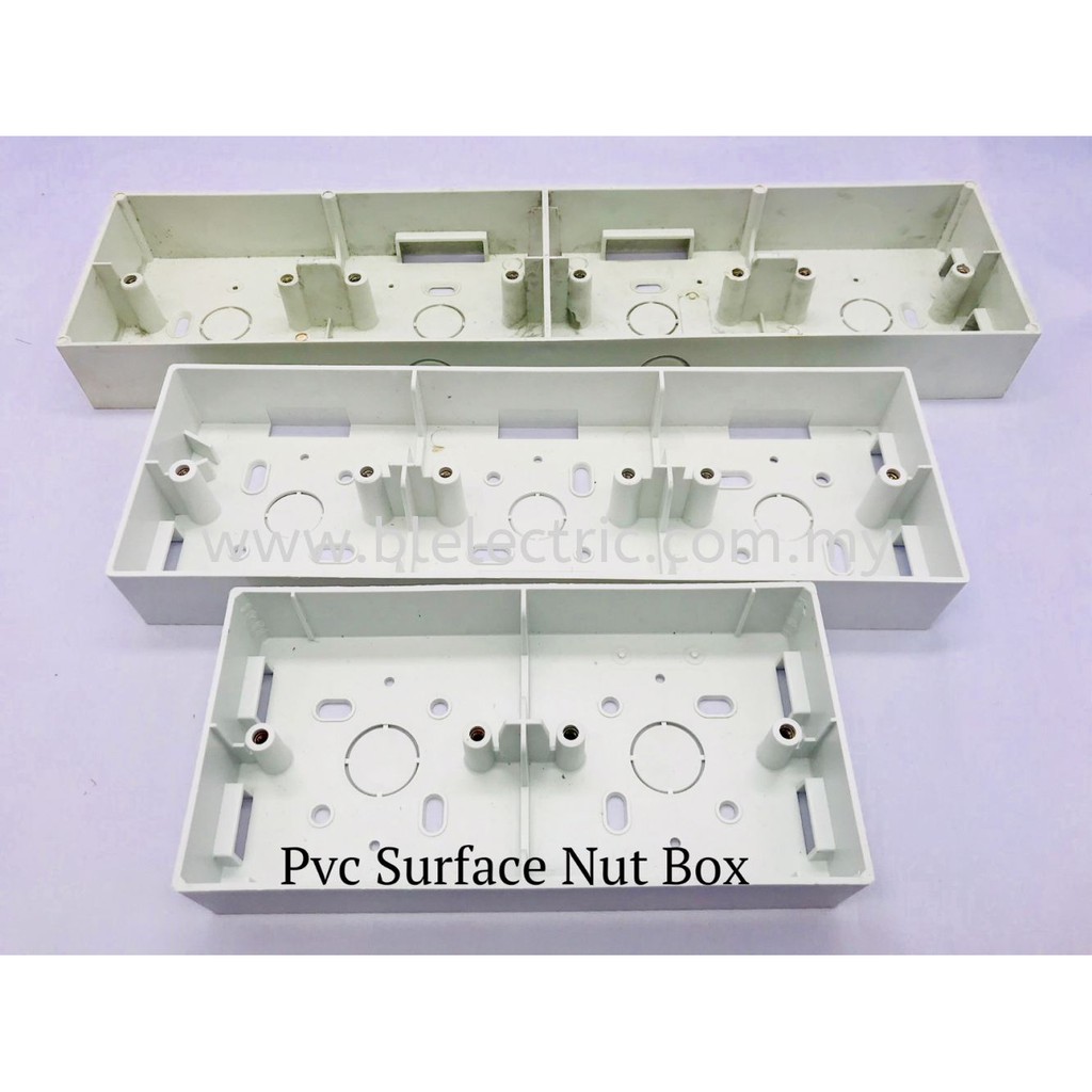 PVC Box Surface Type Nut Box/ Electrical Box/ Base 3x3 / 3X6/ 3x7