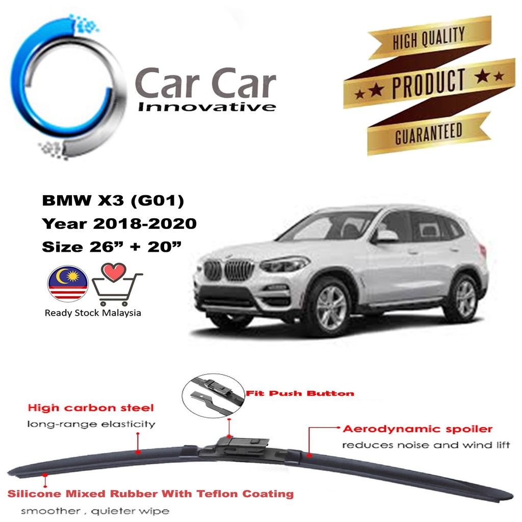 BMW X3 (G01) Wiper , Wiper Blades, Year 20182020 ( 1 pair Size 26 /20 ) Shopee Malaysia