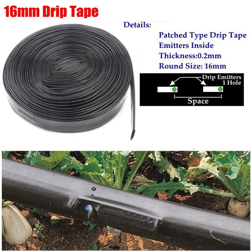 Lawn Sprinklers Trickle Drip Tape Saving Irrigation Watering Hose Garden Farms Rain Greenhouse