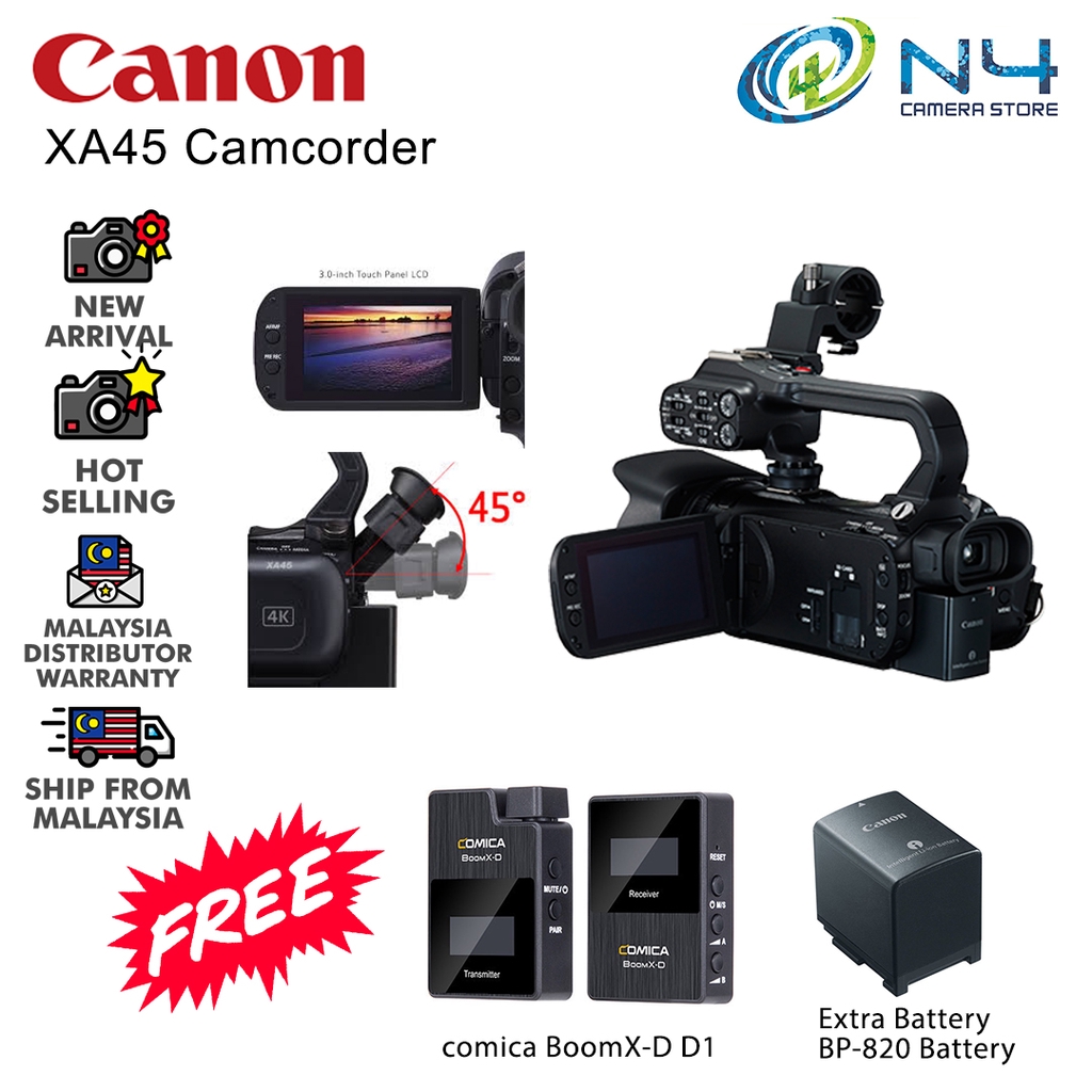 Canon XA45 XA45 Compact Full HD Camcorder with SDI/HDMI and Composite