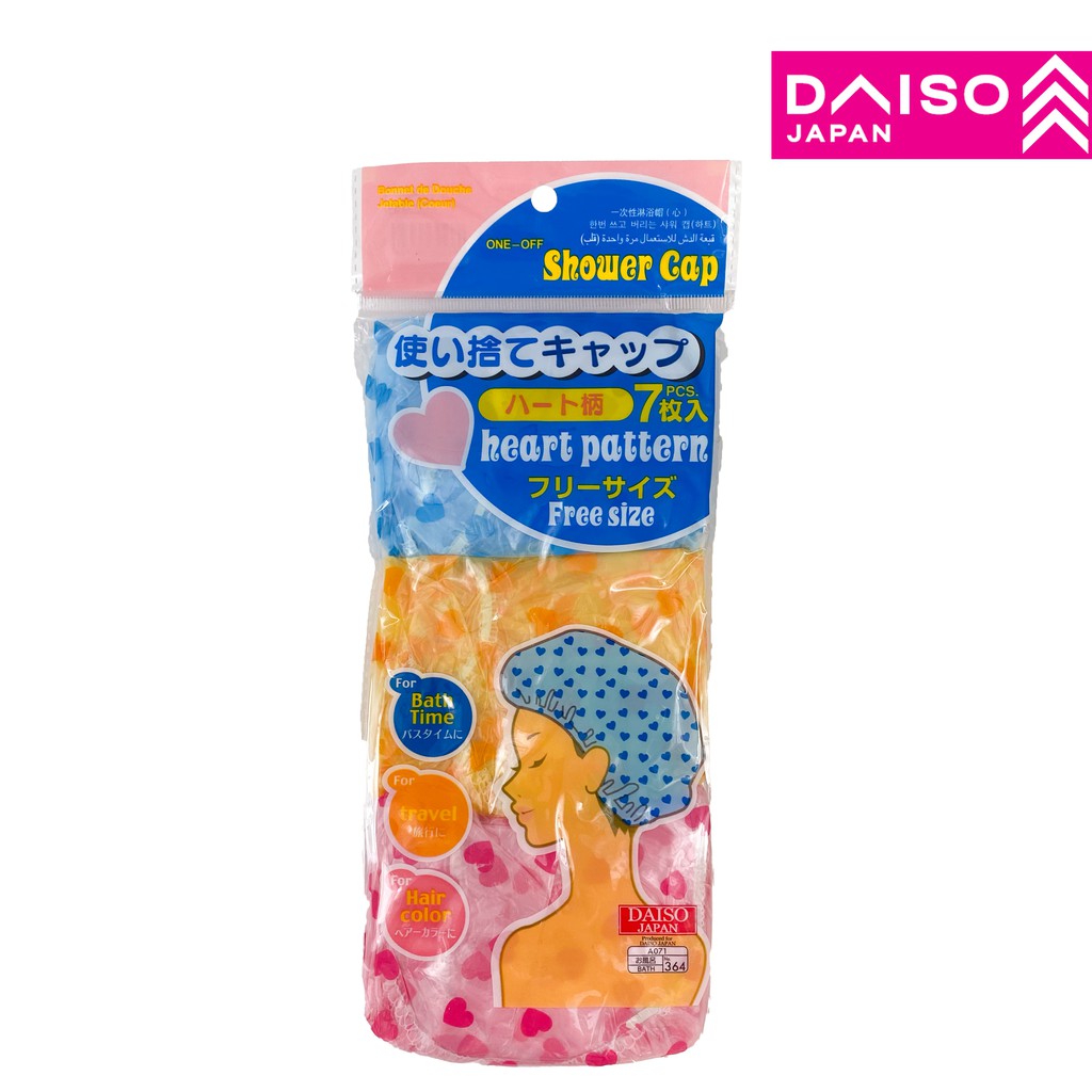 DAISO Shower Cap (Heart /Cherry) Random Shopee Malaysia