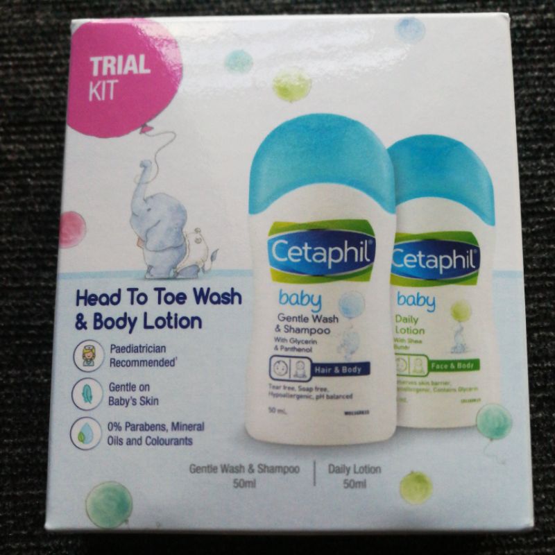 Cetaphil Baby Head To Toe Wash & Body Lotion (Trial kit) Shopee Malaysia