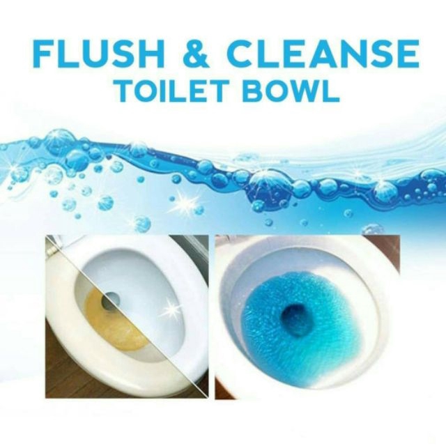 Toilet automatic cleaner treasure blue bubble wash bathroom fragrance pembersih pewangi tandas