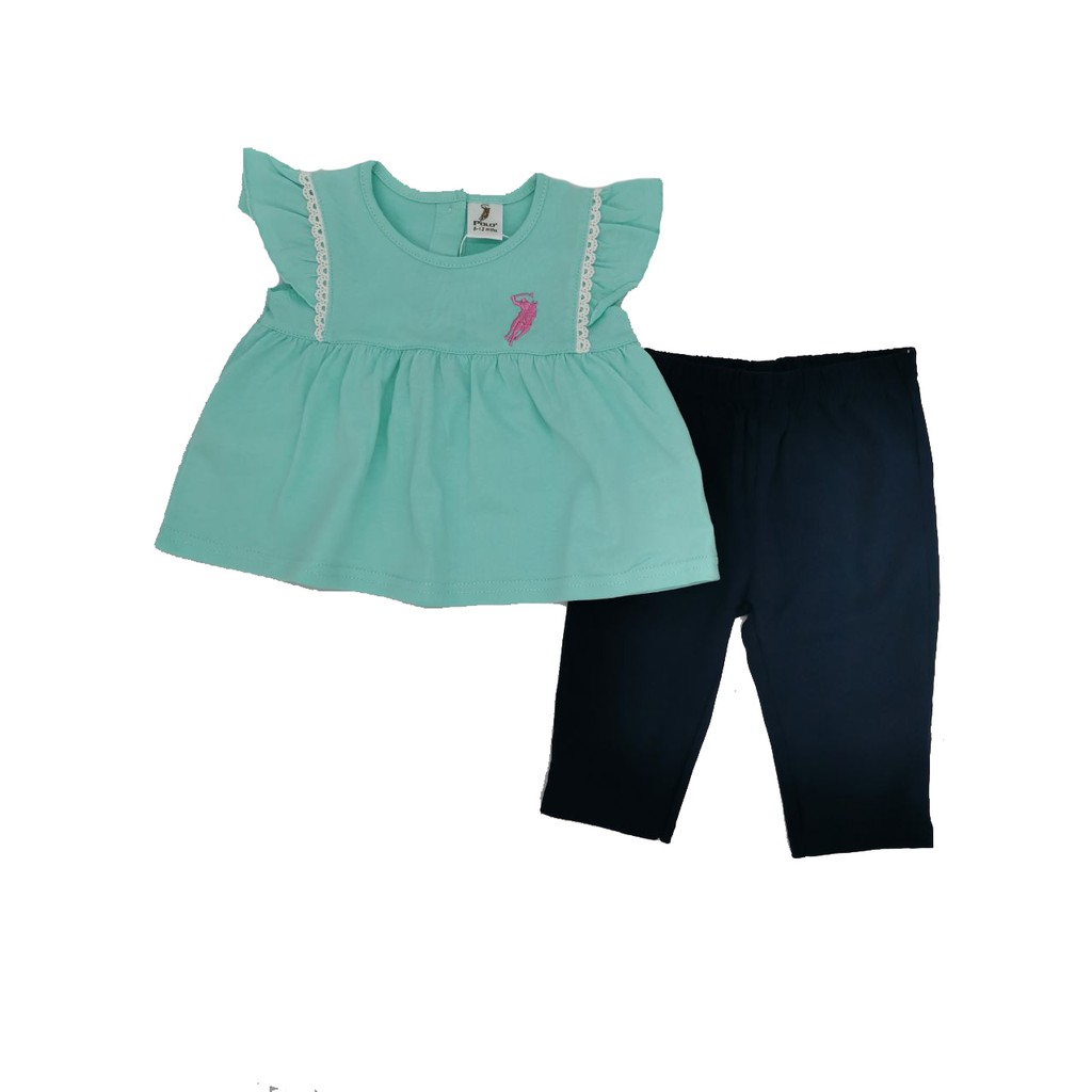 Infant Polo Girl Short Sleeve Suits 20700007 Shopee Malaysia