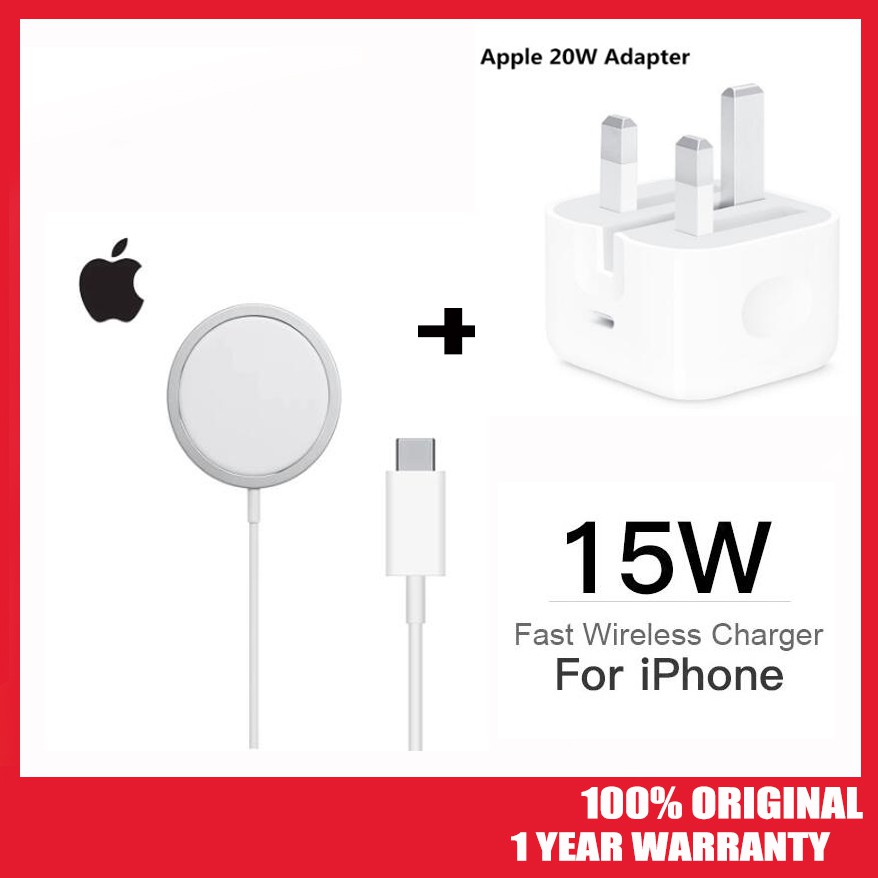 (1 Year Warranty)Apple MagSafe Charger Iphone Wireless