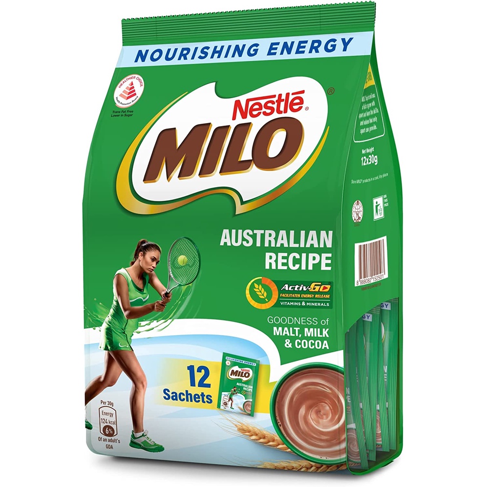MILO Australian Recipe 3in1 Sachet (12x30g) Shopee Malaysia