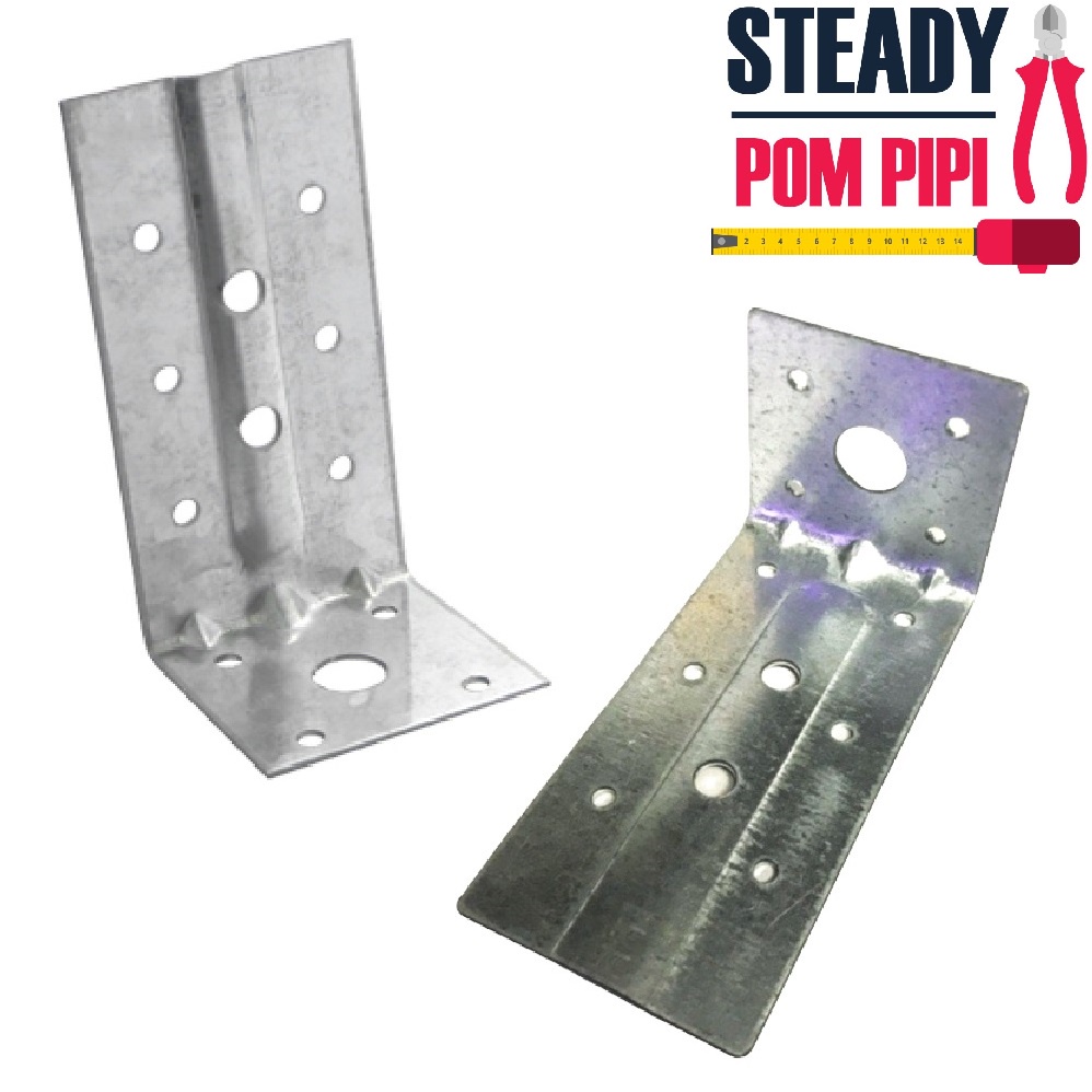 2" X 4" X 1.3MM GALVANIZED IRON (GI) ROOFING L BRACKET FOR C CHANNEL