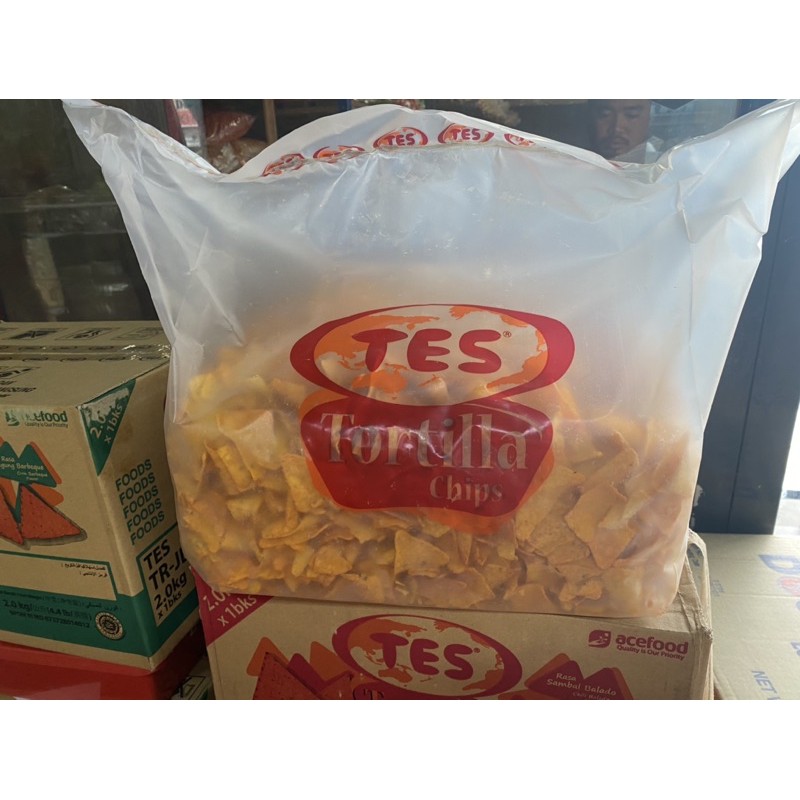 TORTILLA chips nacho BBQ/BALADO 2kg kerepek famous Shopee Malaysia