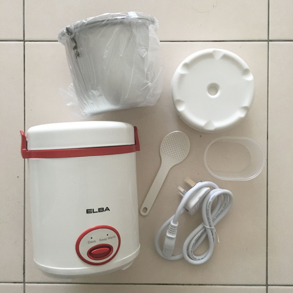 [FAST SHIPPING] ELBA 1.2L MINI RICE COOKER [ERCD1233(WH)] Periuk Nasi