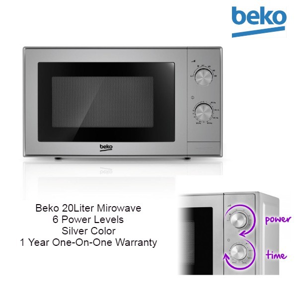 Beko 20L Microwave MOC20100S with Defrost Function Shopee Malaysia