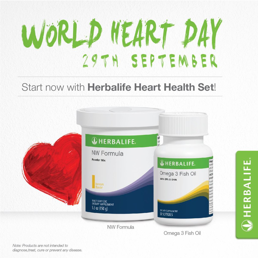 HEART HEALTH Herbalife (NW Formula, Omega 3 Fish Oil, Garlic Plus