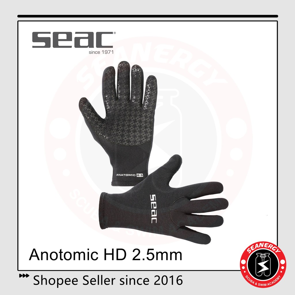 Seac Anatomic HD Glove 2.5mm Scuba Glove Diving Glove Gloves for Scuba