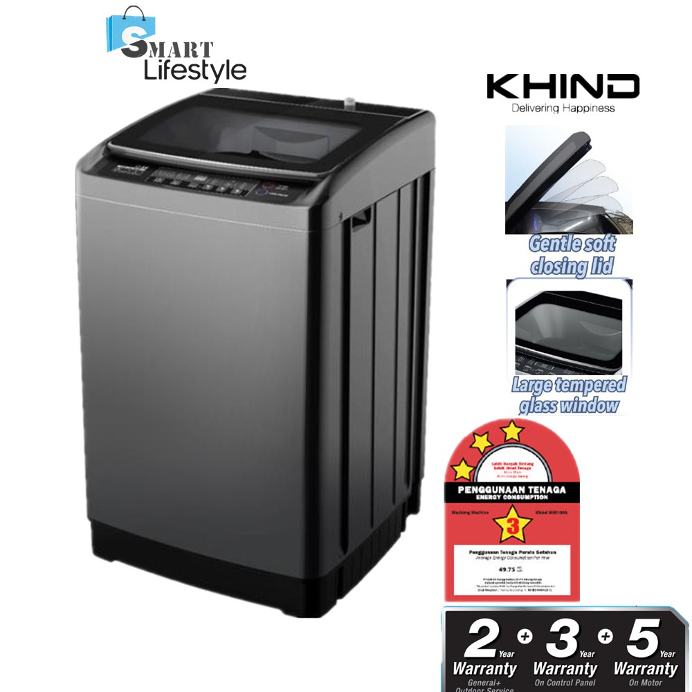 Khind Fully Auto Washing Machine WM100A (10KG) WM80A (8KG) WM120A (12KG) Shopee Malaysia