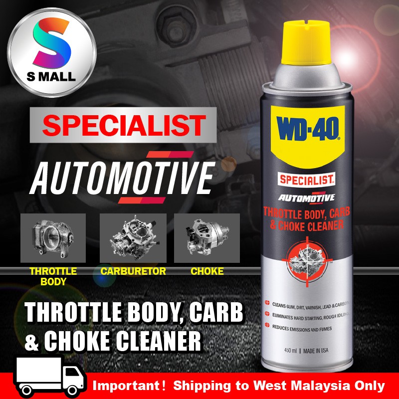 WD40 AUTOMOTIVE THROTTLE BODY,CARB&CHOKE CLEANER TB WD40 (450ML